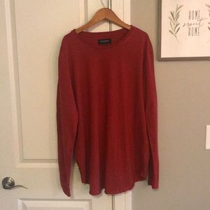 Long sleeve, longer length baseball T-Shirt